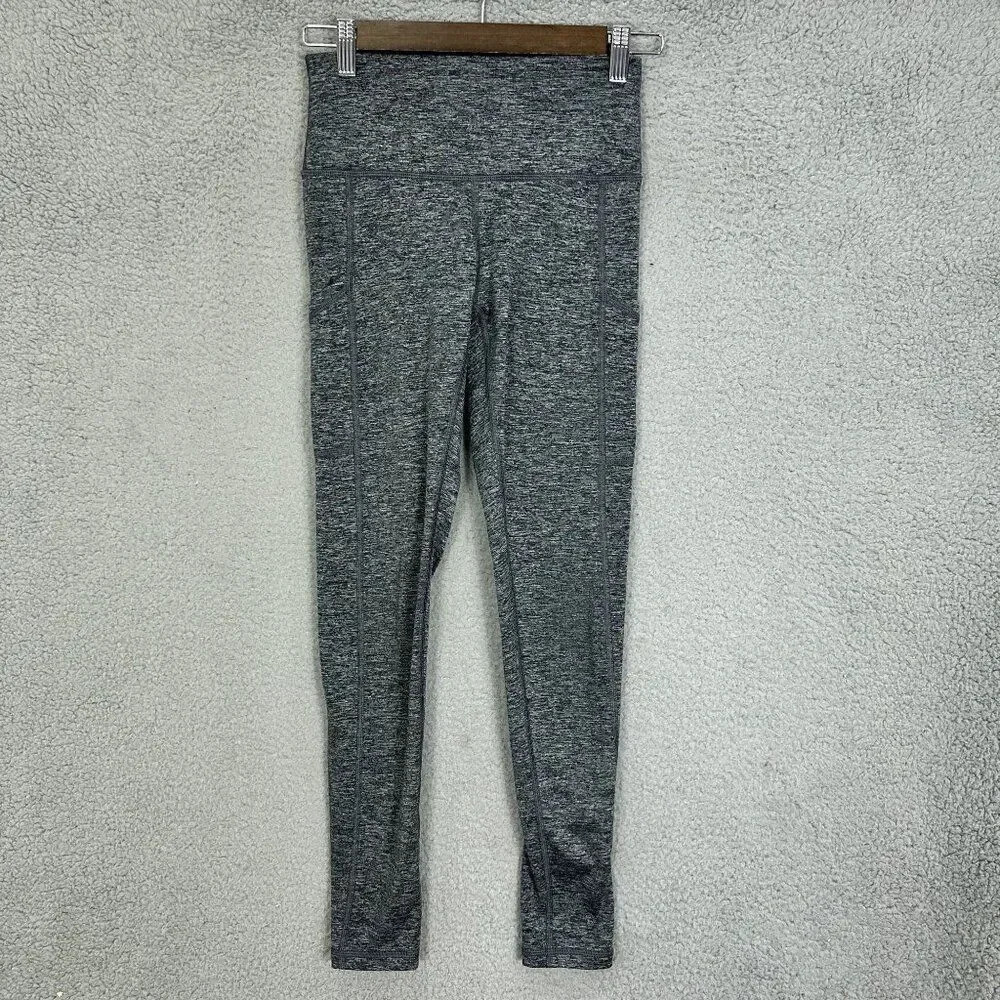 Aerie Leggings womens small gray heathered chill play move 7/8 ankle athleisure